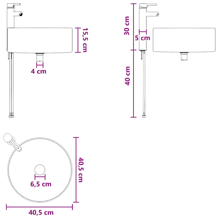 Set de mobilier pentru baie 2 buc. Gri Beton Lemn prelucrat WALTI