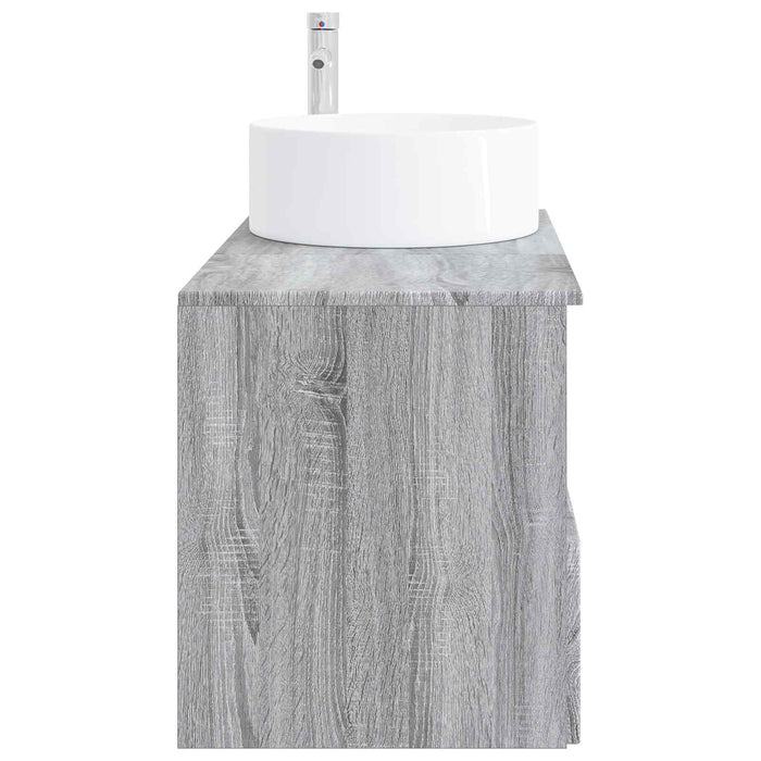 Set de mobilier pentru baie 2 buc. Sonoma gri Lemn prelucrat WALTI