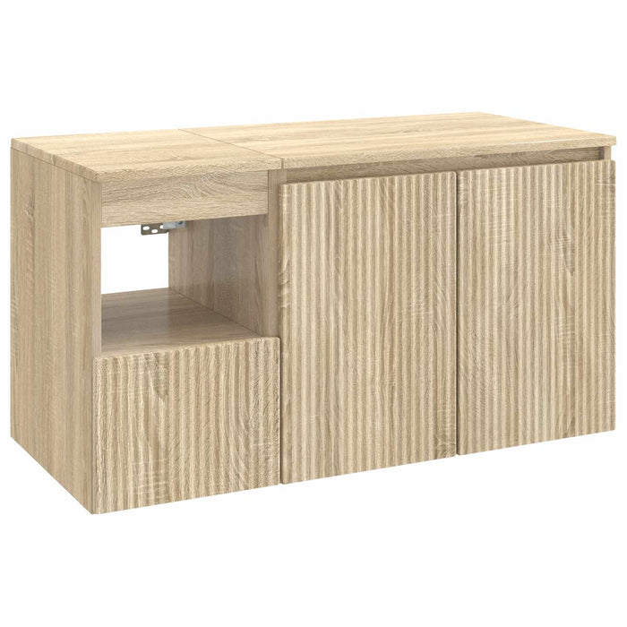 Set de mobilier pentru baie 2 buc. Stejar Sonoma Lemn prelucrat WALTI