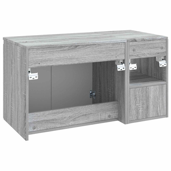 Set de mobilier pentru baie 2 buc. Sonoma gri Lemn prelucrat WALTI
