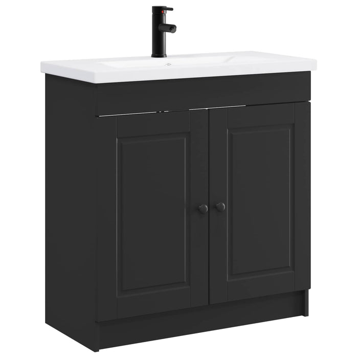 Set de mobilier pentru baie Negru 56 x 37,5 x 81 cm WALTI