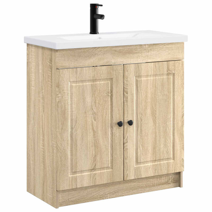 Set de mobilier pentru baie Stejar Sonoma 56 x 37,5 x 81 cm WALTI