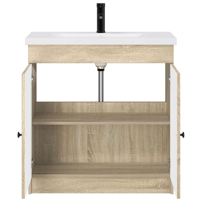 Set de mobilier pentru baie Stejar Sonoma 56 x 37,5 x 81 cm WALTI