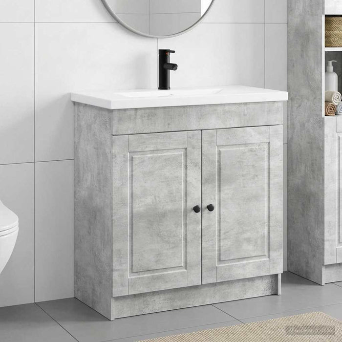 Set de mobilier pentru baie Gri Beton 56 x 37,5 x 81 cm WALTI
