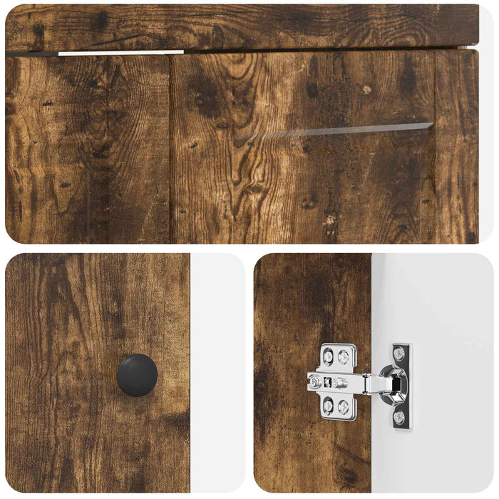 Set de mobilier pentru baie Stejar fumuriu 56 x 37,5 x 81 cm WALTI