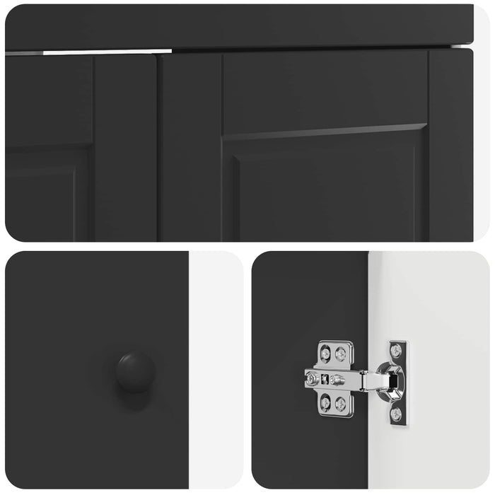 Set de mobilier pentru baie Negru 78,5 x 37,5 x 81 cm WALTI