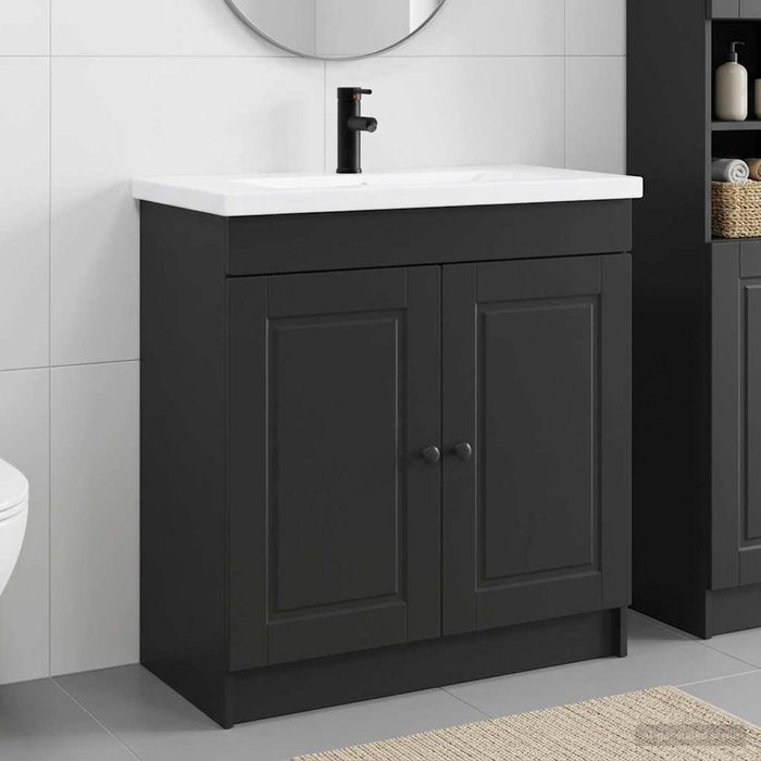 Set de mobilier pentru baie Negru 78,5 x 37,5 x 81 cm WALTI