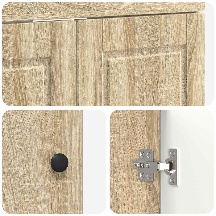 Set de mobilier pentru baie Stejar Sonoma 78,5 x 37,5 x 81 cm WALTI