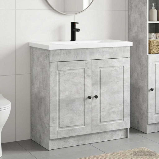 Set de mobilier pentru baie Gri Beton 78,5 x 37,5 x 81 cm - WALTI WALTI