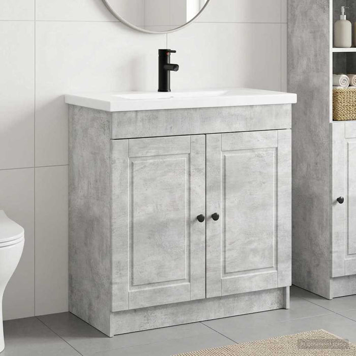 Set de mobilier pentru baie Gri Beton 78,5 x 37,5 x 81 cm WALTI