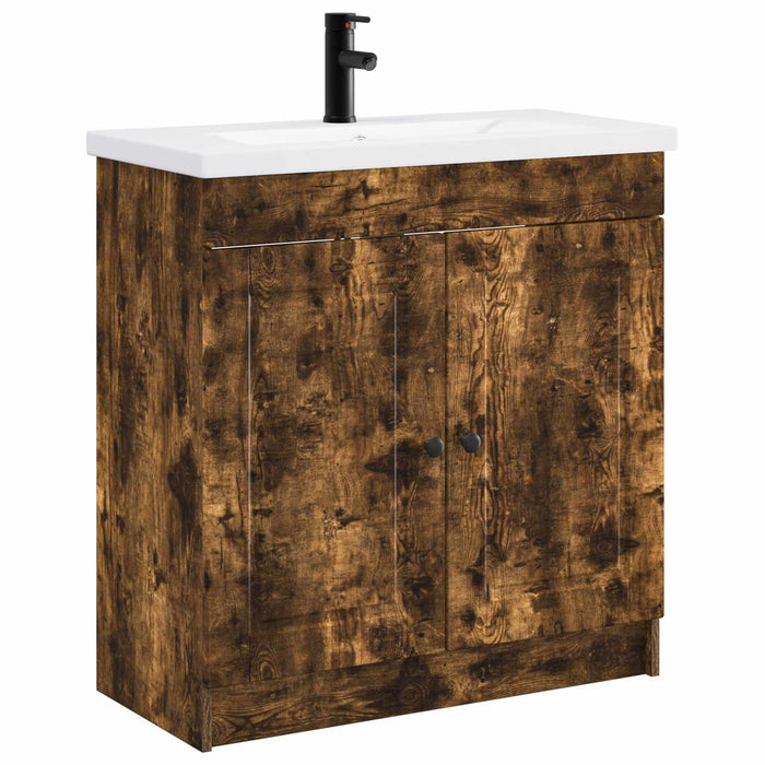 Set de mobilier pentru baie Stejar fumuriu 78,5 x 37,5 x 81 cm WALTI