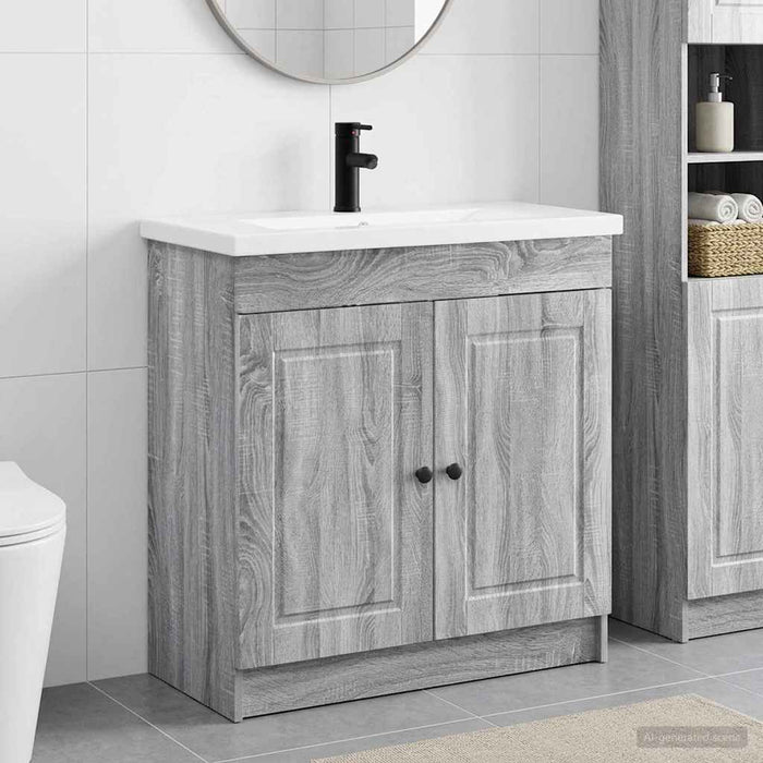 Set de mobilier pentru baie Sonoma gri 78,5 x 37,5 x 81 cm WALTI