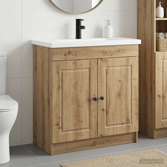 Set de mobilier pentru baie Stejar Artizanal WALTI