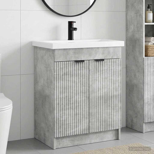 Set de mobilier pentru baie Gri Beton 56 x 37,5 x 81 cm - WALTI WALTI