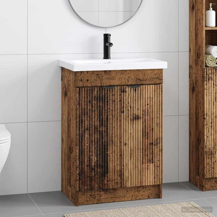 Set de mobilier pentru baie Lemn vechi 56 x 37,5 x 81 cm WALTI