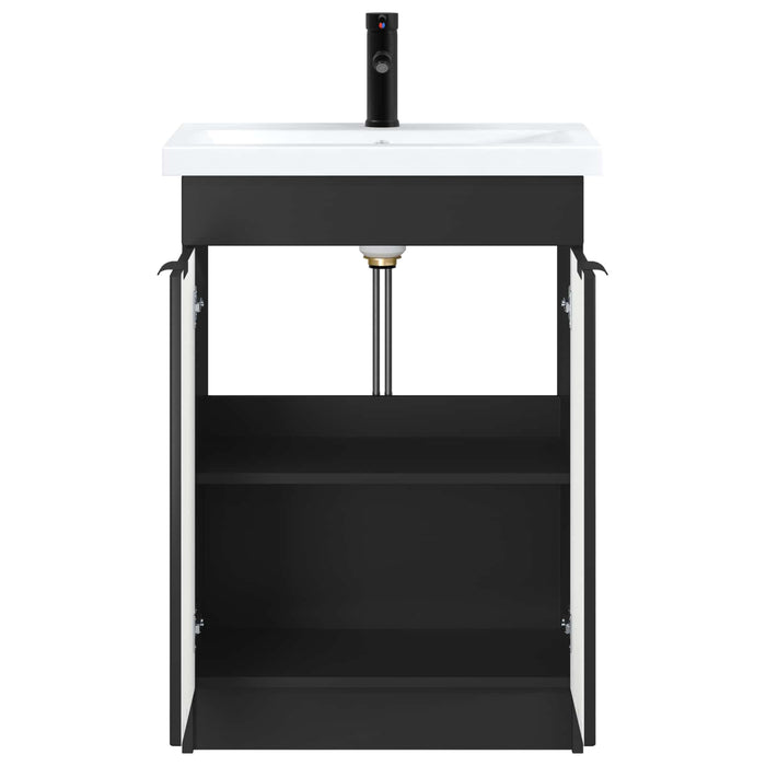 Set de mobilier pentru baie Negru 78,5 x 37,5 x 81 cm WALTI