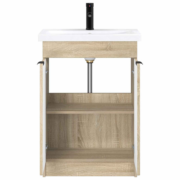 Set de mobilier pentru baie Stejar Sonoma 78,5 x 37,5 x 81 cm WALTI