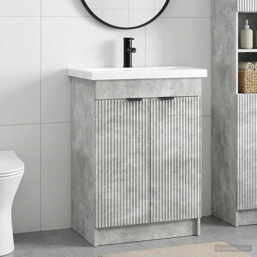 Set de mobilier pentru baie Gri Beton 78,5 x 37,5 x 81 cm - WALTI WALTI