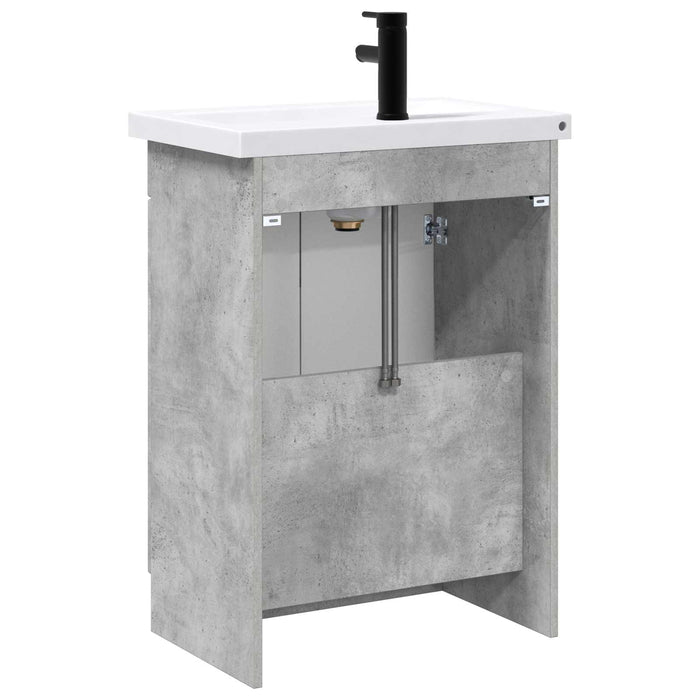 Set de mobilier pentru baie Gri Beton 78,5 x 37,5 x 81 cm WALTI