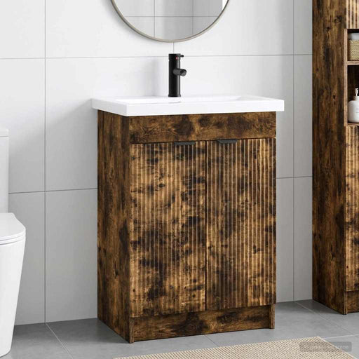 Set de mobilier pentru baie Stejar fumuriu 78,5 x 37,5 x 81 cm - WALTI WALTI