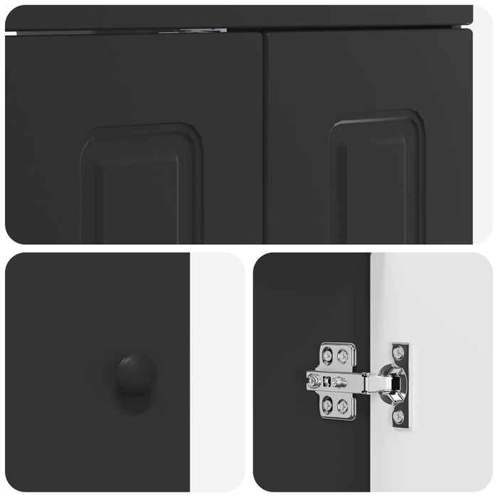 Set de mobilier pentru baie Negru 56 x 37,5 x 81 cm WALTI