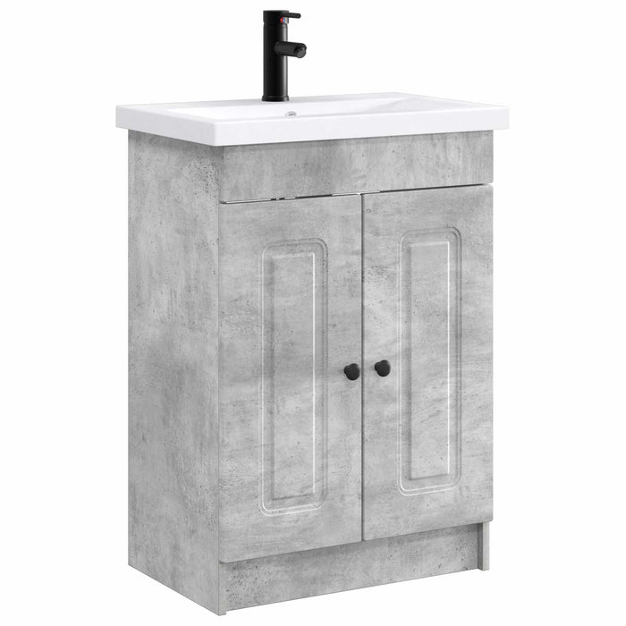 Set de mobilier pentru baie Gri Beton 56 x 37,5 x 81 cm WALTI