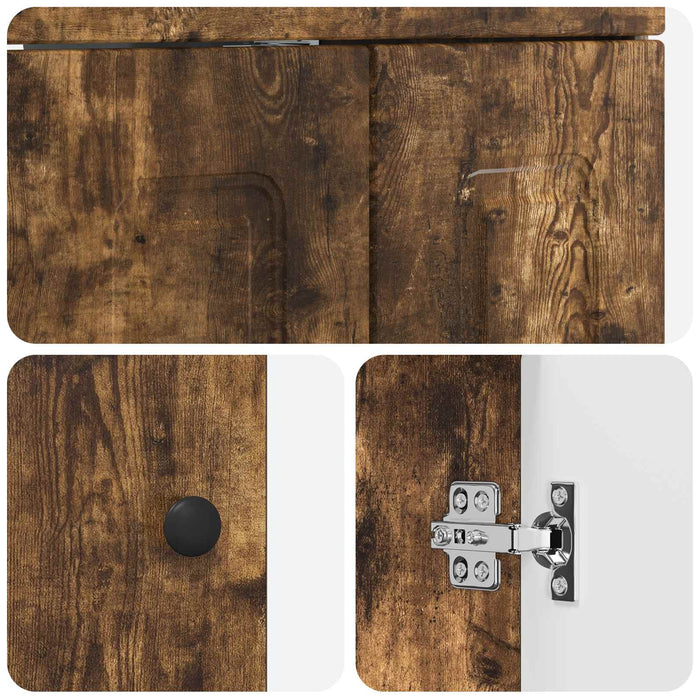Set de mobilier pentru baie Stejar fumuriu 56 x 37,5 x 81 cm WALTI