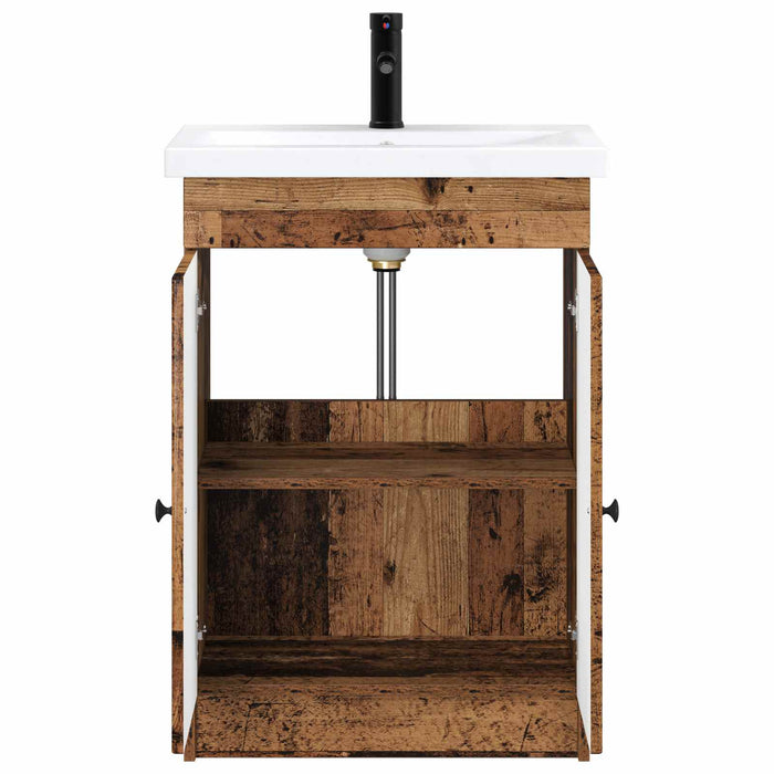 Set de mobilier pentru baie Lemn vechi 56 x 37,5 x 81 cm WALTI