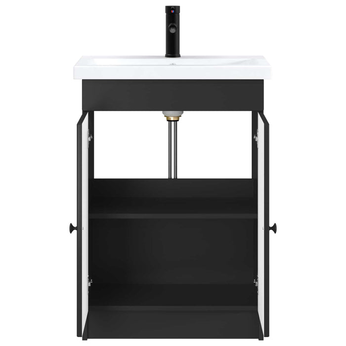 Set de mobilier pentru baie Negru 78,5 x 37,5 x 81 cm WALTI