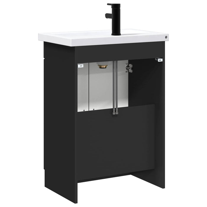 Set de mobilier pentru baie Negru 78,5 x 37,5 x 81 cm WALTI