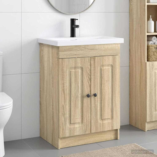 Set de mobilier pentru baie Stejar Sonoma 78,5 x 37,5 x 81 cm - WALTI WALTI