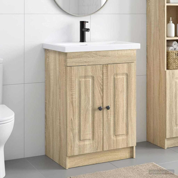 Set de mobilier pentru baie Stejar Sonoma 78,5 x 37,5 x 81 cm WALTI