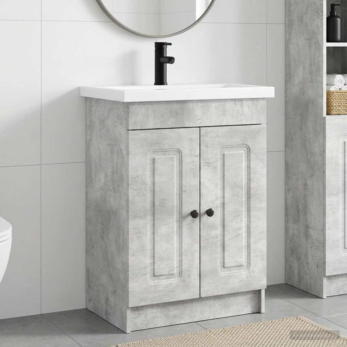 Set de mobilier pentru baie Gri Beton 78,5 x 37,5 x 81 cm WALTI