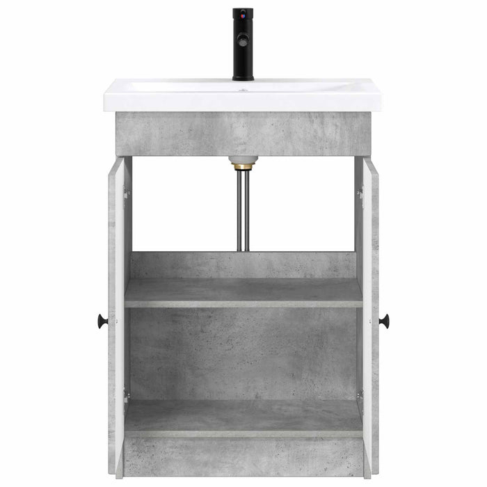 Set de mobilier pentru baie Gri Beton 78,5 x 37,5 x 81 cm WALTI