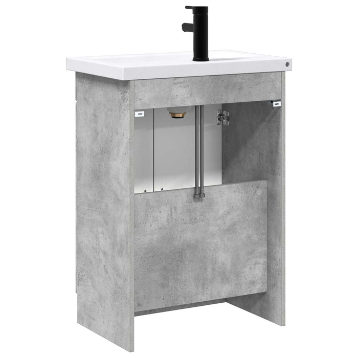 Set de mobilier pentru baie Gri Beton 78,5 x 37,5 x 81 cm WALTI