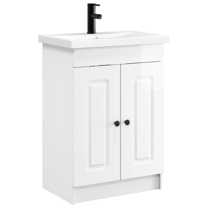 Set de mobilier pentru baie Alb foarte lucios WALTI