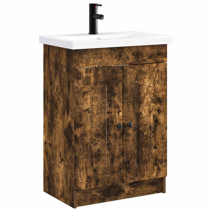 Set de mobilier pentru baie Stejar fumuriu 78,5 x 37,5 x 81 cm WALTI