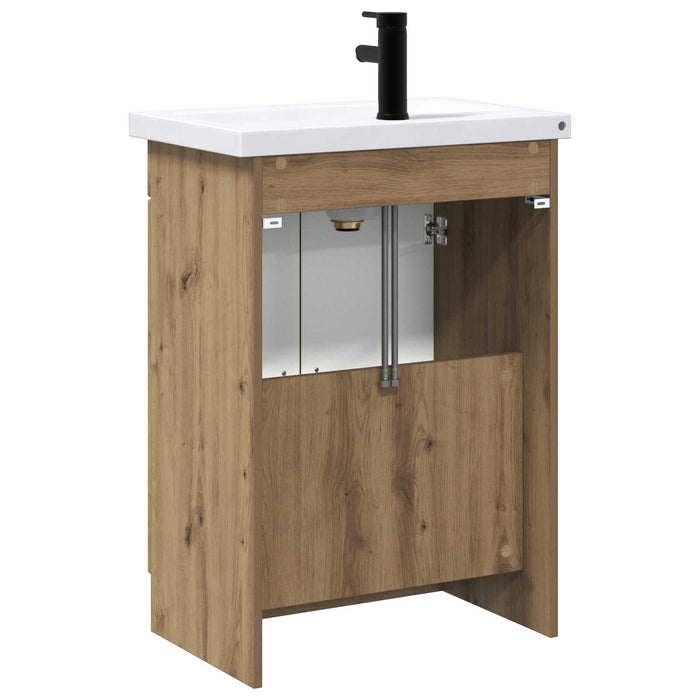 Set de mobilier pentru baie Stejar Artizanal WALTI