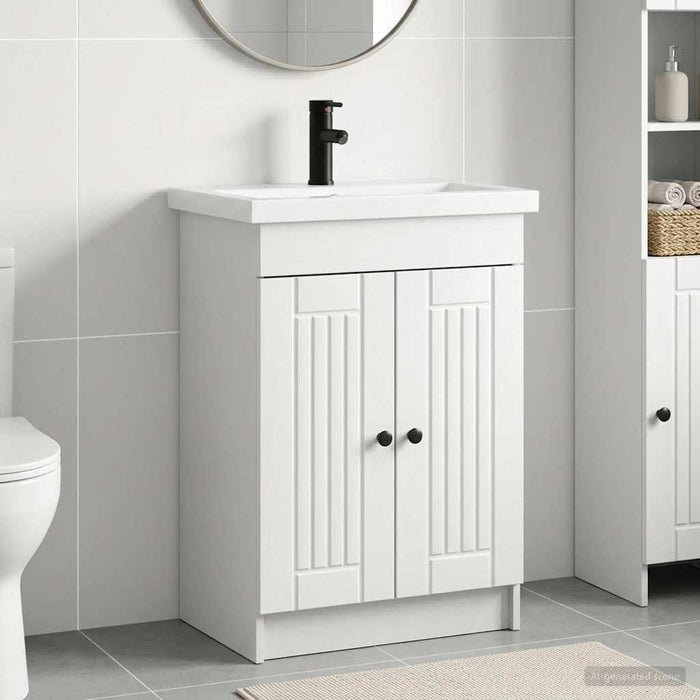 Set de mobilier pentru baie Alb 56 x 37,5 x 81 cm WALTI