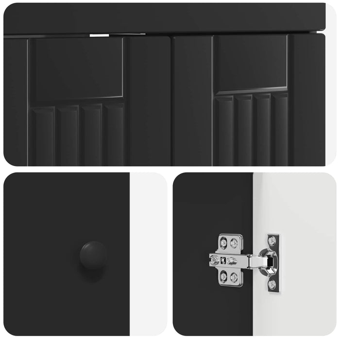 Set de mobilier pentru baie Negru 56 x 37,5 x 81 cm WALTI