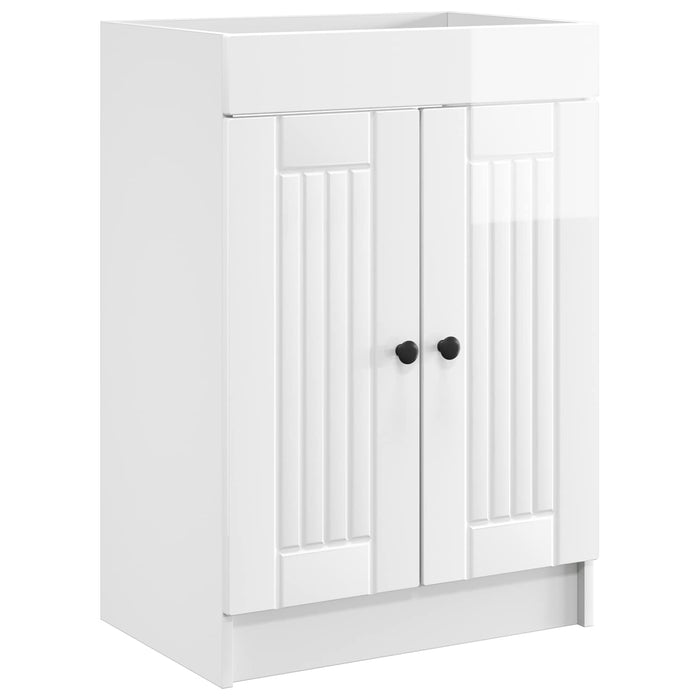 Set de mobilier pentru baie Alb foarte lucios 56 x 37,5 x 81 cm WALTI