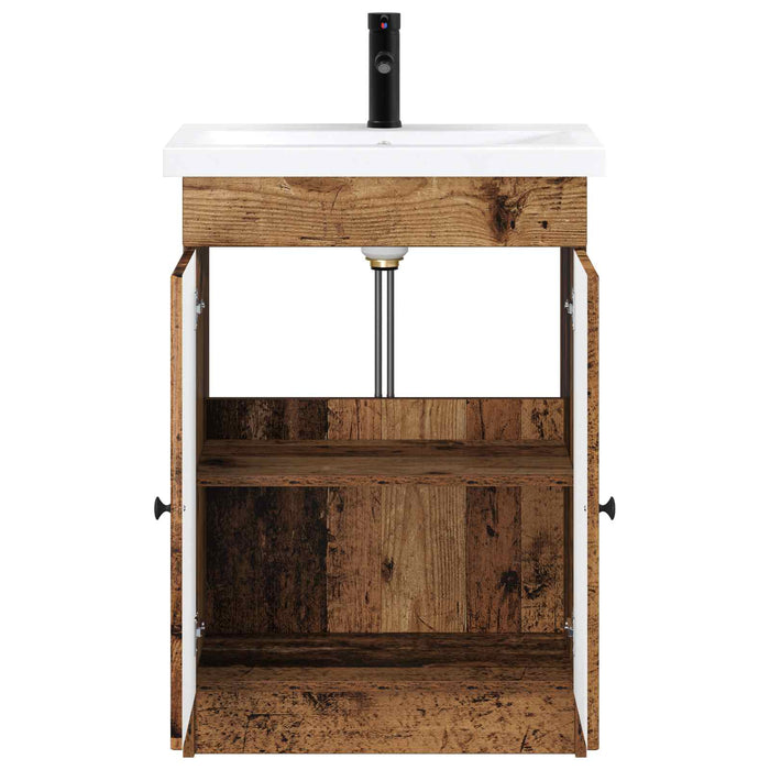 Set de mobilier pentru baie Lemn vechi 56 x 37,5 x 81 cm WALTI
