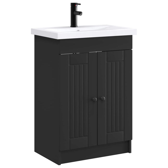 Set de mobilier pentru baie Negru 78,5 x 37,5 x 81 cm WALTI