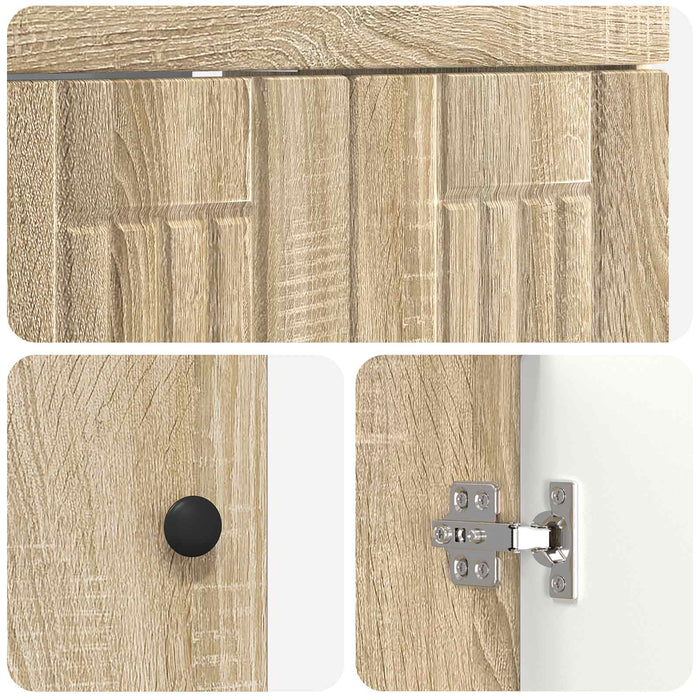 Set de mobilier pentru baie Stejar Sonoma 78,5 x 37,5 x 81 cm WALTI