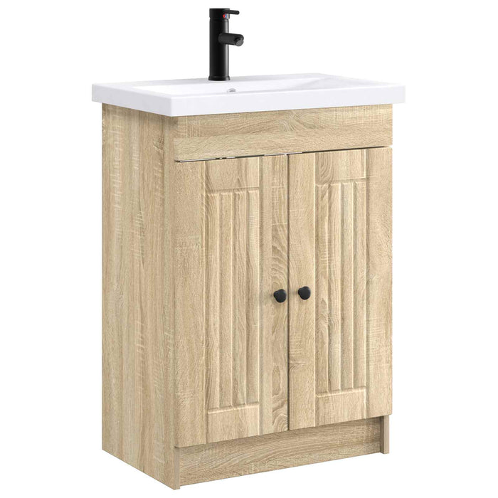 Set de mobilier pentru baie Stejar Sonoma 78,5 x 37,5 x 81 cm WALTI