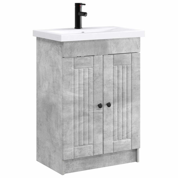 Set de mobilier pentru baie Gri Beton 78,5 x 37,5 x 81 cm WALTI