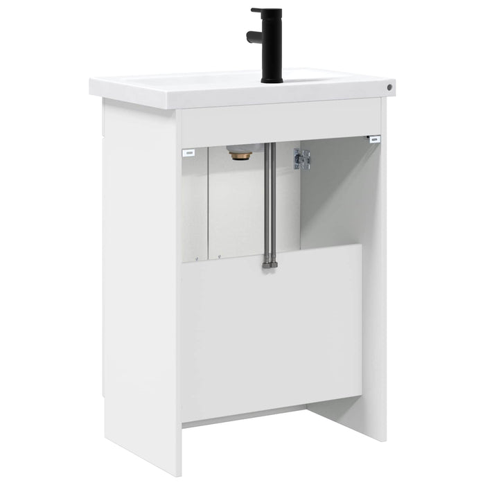 Set de mobilier pentru baie Alb foarte lucios WALTI