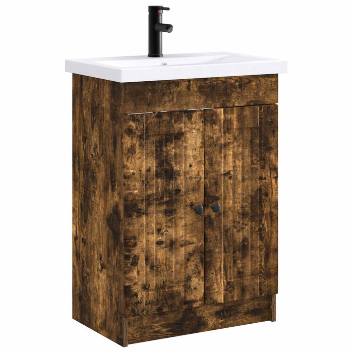 Set de mobilier pentru baie Stejar fumuriu 78,5 x 37,5 x 81 cm WALTI