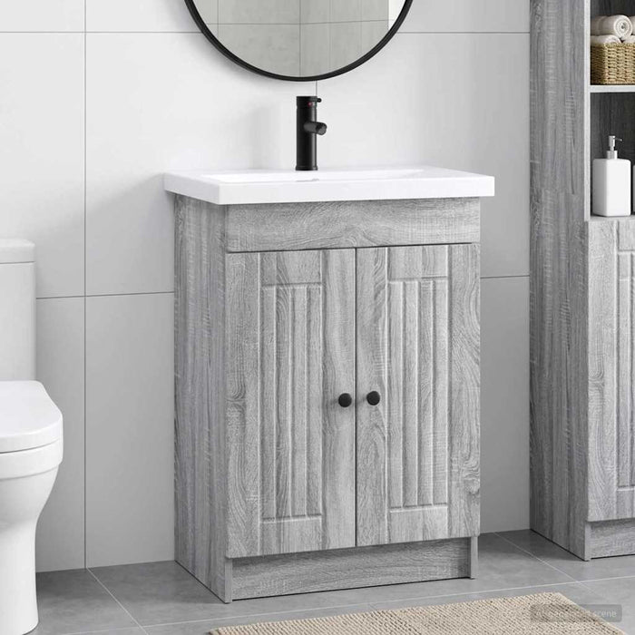 Set de mobilier pentru baie Sonoma gri 78,5 x 37,5 x 81 cm WALTI