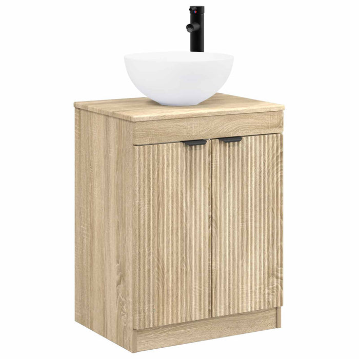 Set de mobilier pentru baie Stejar Sonoma Lemn prelucrat WALTI